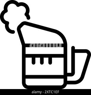 Snow cannon generating artificial snow, ensuring optimal conditions for skiing and winter sports Stock Vector