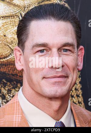 HOLLYWOOD, LOS ANGELES, CALIFORNIA, USA - AUGUST 13: John Cena arrives at the Los Angeles Premiere Of Amazon MGM Studios' 'Jackpot!' held at the TCL Chinese Theatre IMAX on August 13, 2024 in Hollywood, Los Angeles, California, United States. (Photo by Xavier Collin/Image Press Agency) Stock Photo