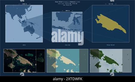 Pulau Paliat in the Java Sea, belonging to Indonesia, isolated on a ...