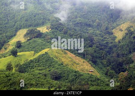 Landscape of Chittagong Hill Tracts.this photo was taken from Bandarban,Chittagong,Bangladesh. Stock Photo