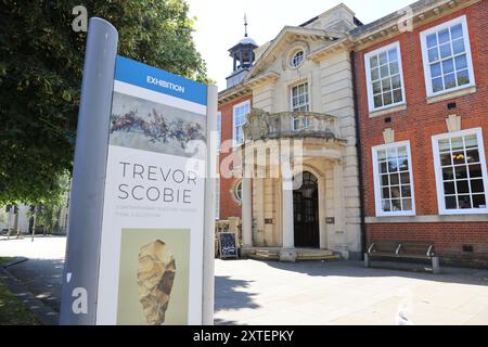 Worthing Museum and Art Gallery in the heart of the town on Chapel Road, West Sussex, UK Stock Photo