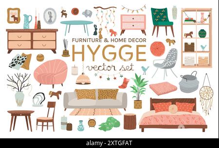 Scandinavian Home Interior and Decor Set Stock Vector Image & Art - Alamy