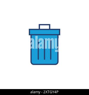 Trash icon vector. trash can icon. delete icon vector. garbage Stock Vector
