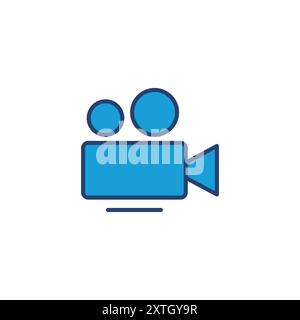 Video icon vector. video camera icon vector. movie sign. cinema Stock Vector