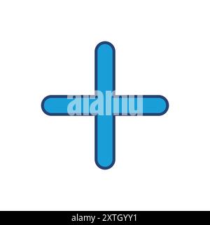 Plus Icon vector. Add plus icon Stock Vector