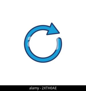 Refresh icon vector. Reload icon vector. Update icon. Stock Vector