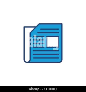 Newspaper icon vector. news paper vector sign Stock Vector