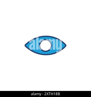Eye icon vector. Eye vector icon. Look and Vision icon. Stock Vector