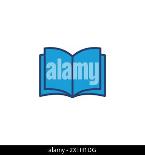 Book icon vector. open book icon vector. ebook icon Stock Vector
