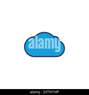 cloud icon vector. cloud vector icon Stock Vector