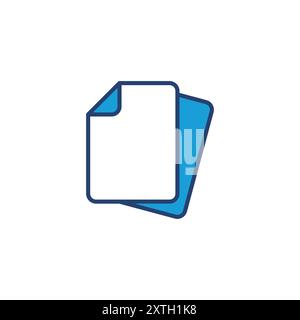 Document icon vector. Paper icon. File Icon Stock Vector