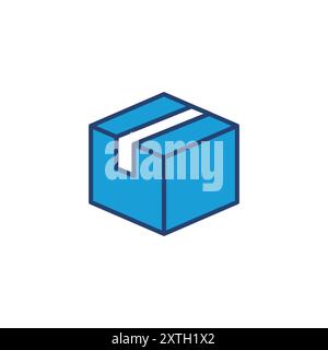 Box icon vector. box vector icon, package, parcel Stock Vector