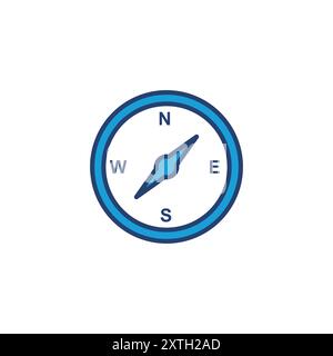 Compass icon vector. arrow compass icon vector Stock Vector