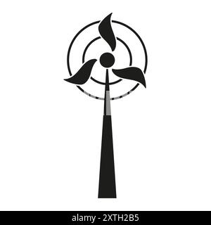 Wind energy Simple vector icon. Illustration symbol design template for ...