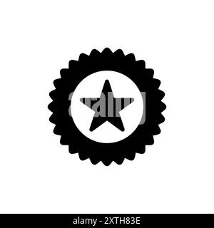 Badge icon logo design. Awards icon vector. Achieve sign and symbols. Stamp Stock Vector
