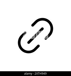 Link icon logo design. Hyperlink chain sign and symbol Stock Vector