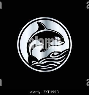 Dolphin logo design vector template. Creative dolphin symbol icon design. Stock Vector