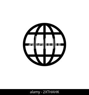Web icon logo design. go to web sign and symbol. web click icon. Global search icon Stock Vector