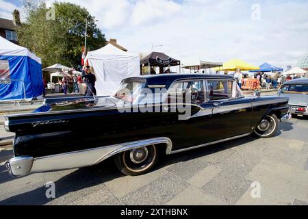 1959 Ford Fairlane 500 Galaxie Town Sedan, Greenwich, London, England. Stock Photo