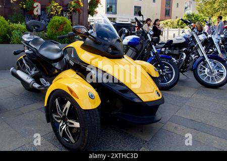 BRP Can-Am Spyder Roadster, Greenwich, London, England. Stock Photo