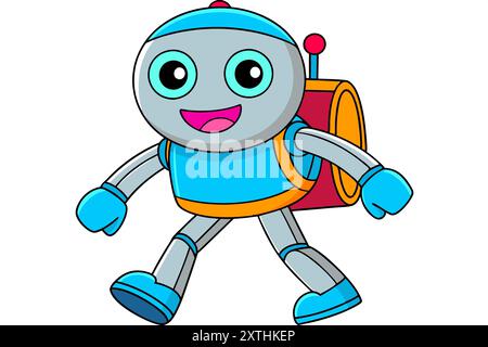 especially in science fiction, a machine resembling a human being and able to replicate certain human movements Stock Photo