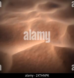 Above, natural and pattern of sand with light, material and dimension with mixture of substances. Brown, textures and gravel with creative surface by Stock Photo