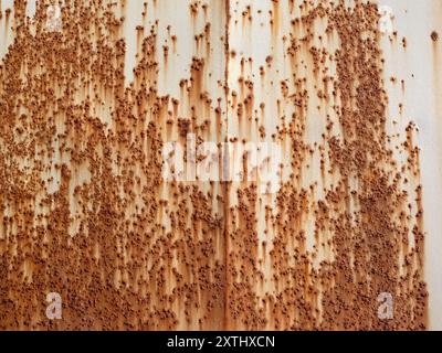 Background texture image of rusty iron or steel plate Stock Photo