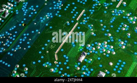 Modern Circuit Board Background Banner Stock Photo