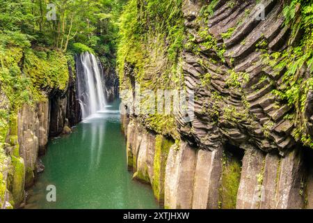 Takachiho Gorge in Miyazaki Prefecture, Japan. Stock Photo