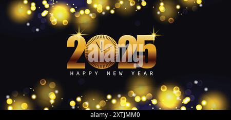 Embracing the Future Welcome 2025 with Open Arms Stock Vector
