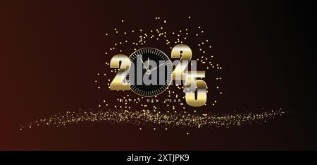 Embracing the Future Welcome 2025 with Open Arms Stock Vector