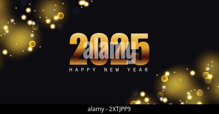 Embracing the Future Welcome 2025 with Open Arms Stock Vector
