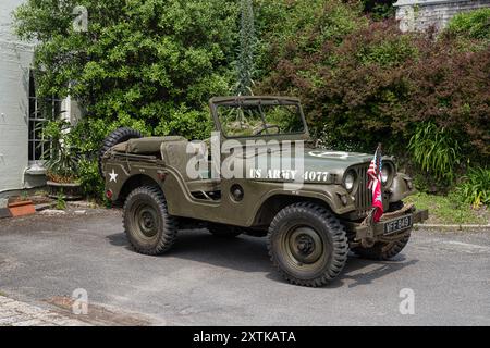 The U.S. Army jeep from World War II, often referred to simply as the 'jeep,' played a critical role in the Allied war effort. Officially known as the Stock Photo