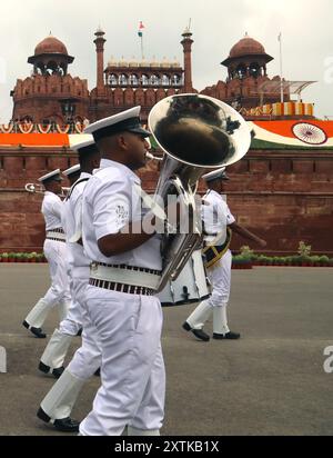 India - 15 Aug 2024, Indian Air Force (IAF) contingent march during the ...