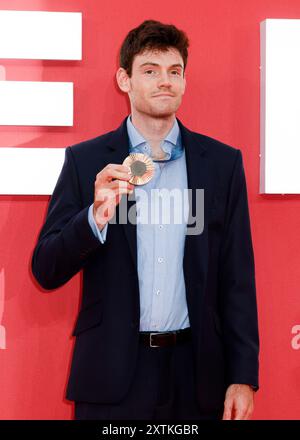 London, UK. 14th Aug, 2024. Freddie Davidson at the Alien: Romulus UK Gala Event at Cineworld in Leicester Square, London, United Kingdom Credit: SOPA Images Limited/Alamy Live News Stock Photo