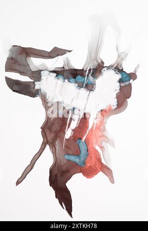 Conceptual fluid artwork using alcohol ink, the composition resembles ...