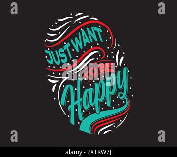 T-shirt or Social media post Stock Vector