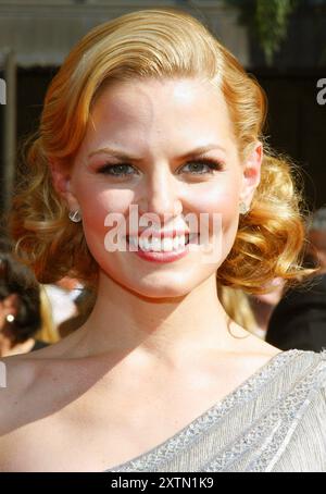 Jennifer Morrison attends the 59th Annual Primetime Emmy Awards held at the Shrine Auditorium in Los Angeles, California, United States on September 16, 2007. Stock Photo