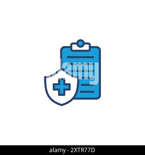 Medical insurance icon vector. health insurance icon Stock Vector