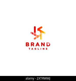 Simple Initial Letter B with Sunshine Lines Logo Design. Initial Letter B With Swirling Stripes Effect Design. Stock Vector