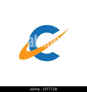 Creative Modern C Letter Logo Design Stock Vector