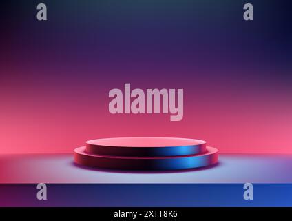 Modern podium background for technology product presentation scene ...