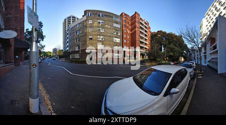 0 Likes  Art Deco and Other Apartment Blocks - 17 Elizabeth Bay Rd, Elizabeth Bay Sydney Stock Photo