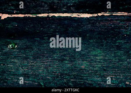 Dark wooden planks finished with white putty. Rustic background Stock Photo