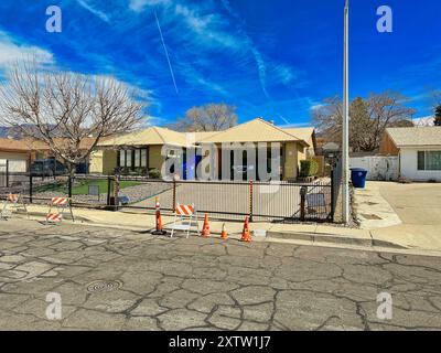 ALBUQUERQUE, NEW MEXICO, USA - March 9, 2023. Walter White home house. American TV series 'Breaking Bad' Stock Photo