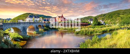 Old city of Rech im Ahr valley Stock Photo