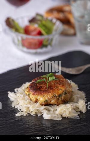 Bavarian cheese dumplings Stock Photo