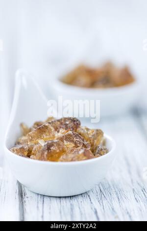 Brown Rock Candy (detailed close-up shot, selective focus) Stock Photo