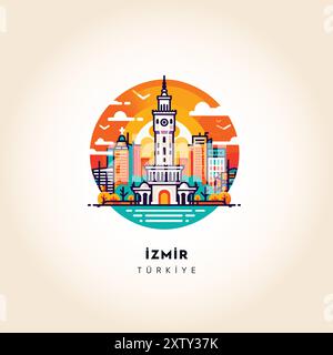 Amsterdam Skyline: Colorful Abstract Vector Illustration Stock Vector ...