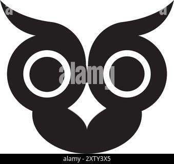 Modern owl logo design for business company or community Stock Vector